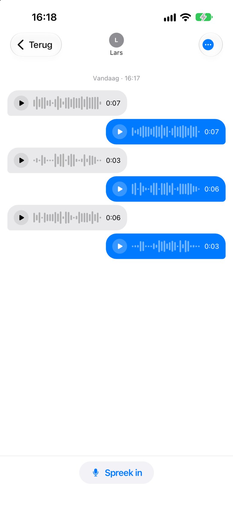 Voice notes met Lars